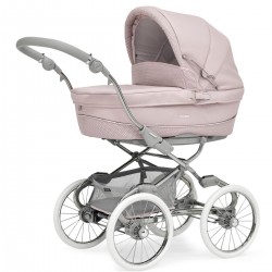 Bebecar Stylo Class+ Pram + Lie Flat Car Seat Travel System + Raincover & FREE Bag, Roselle