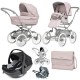 Bebecar Stylo Class+ Pram + New Aurea Car Seat Travel System + Raincover, FREE Changing Bag, Roselle