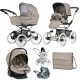 Bebecar Stylo Class+ Pram + Lie Flat Car Seat Travel System + Raincover, FREE Changing Bag, Truffle