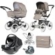 Bebecar Stylo Class+ Pram + New Aurea Car Seat Travel System + Raincover, FREE Changing Bag, Truffle