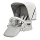 Bebecar Prive Stylo Class+ 2 in 1 Pram + Raincover, White Sparkle