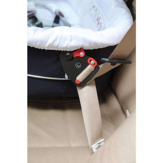 Bebecar V-Pack Complete Travel System + Lie Flat Car Seat, Raincover, LA3 Kit, Footmuff & Bag, Pearl Ice
