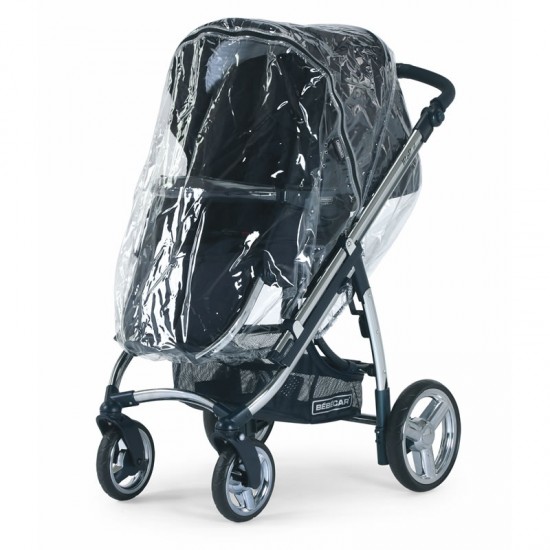 Bebecar V-Pack Complete Travel System + Lie Flat Car Seat + Raincover, LA3 Kit & FREE Bag, Pebble