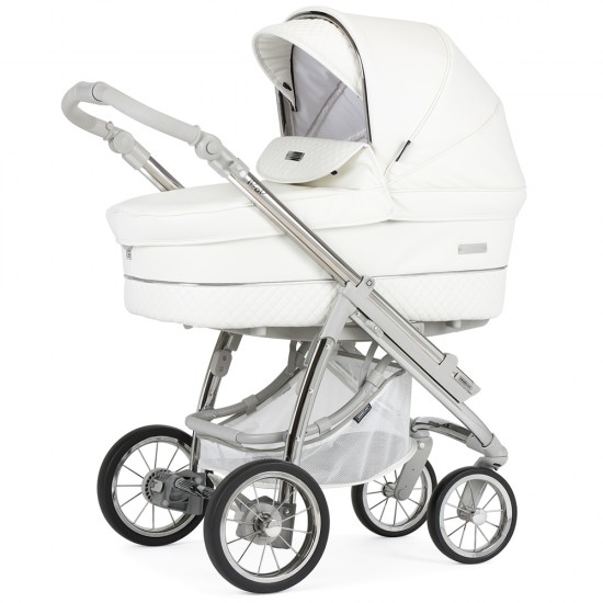 Bebecar Ip-Op XL Complete Travel System Pack + Raincover & LA3 Kit, White Delight