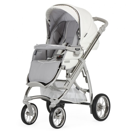 Bebecar Ip-Op XL Complete Travel System Pack + Raincover & LA3 Kit, White Delight