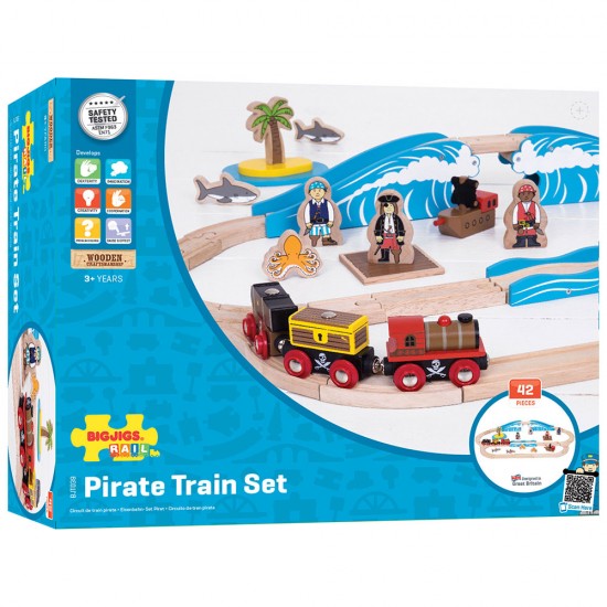 Bigjigs Pirate Train Set