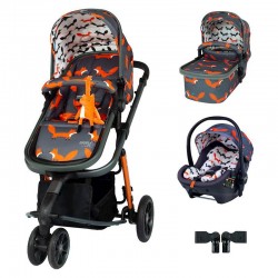 Cosatto Giggle 3 Car Seat Bundle, Charcoal Mister Fox