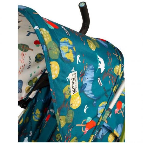 Cosatto Supa 3 Eco Stroller with Shopper Bag - Paloma Faith, One World Cosatto Supa 3 Eco Stroller with Shopper Bag - Paloma Faith, One World