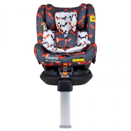 Cosatto All In All Rotate Group 0+,1,2,3 Isofix Car Seat, Charcoal Mister Fox