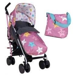 Cosatto Supa 2 Stroller with Changing Bag, Happy Hush Stars