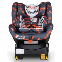 Cosatto All in All Rotate i-Size Car Seat, Charcoal Mister Fox