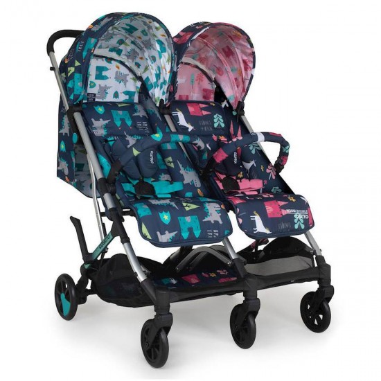 Cosatto Woosh Double Twin Stroller, Fairy Tale