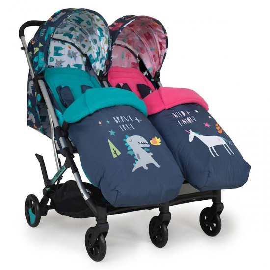 Cosatto Woosh Double Twin Stroller, Fairy Tale