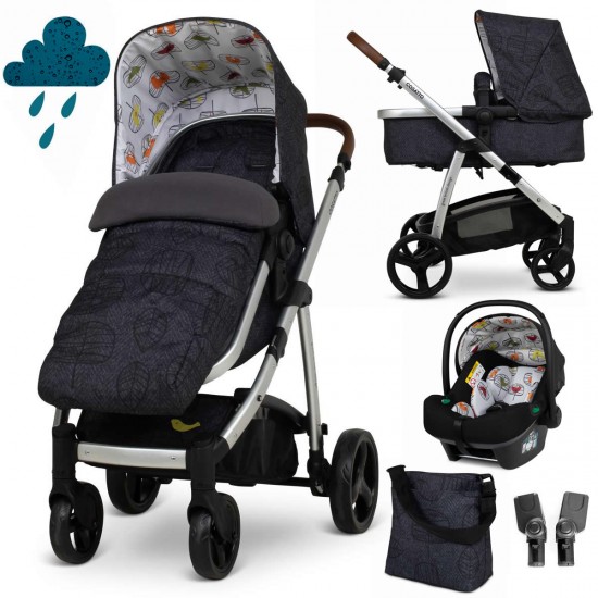 Cosatto Leap 2 in 1 i-Size Travel System Bundle, Birdsong