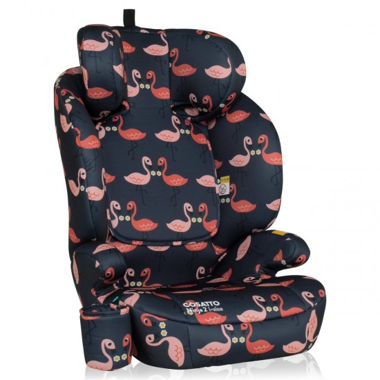 Cosatto Ninja 2 i-size Group 2,3 Car Seat, Pretty Flamingo 