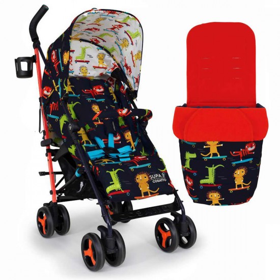 Cosatto Supa 3 Stroller with Bumper Bar, Sk8r Kidz