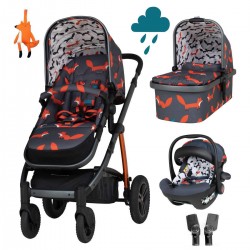 Cosatto Wow 2 Car Seat Bundle, Charcoal Mister Fox