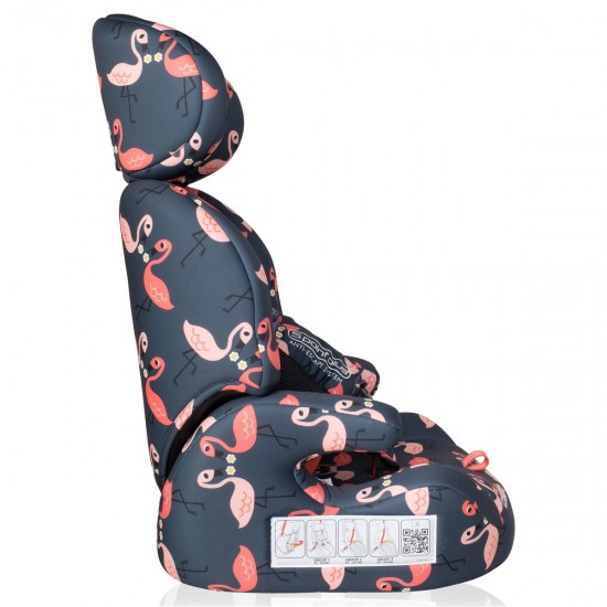 Cosatto Zoomi Group 123 Anti-Escape Car Seat, Pretty Flamingo