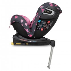 Cosatto All In All Rotate Group 0+,1,2,3 Isofix Car Seat, Charcoal Lighthearted