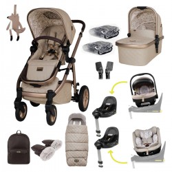 Cosatto Wow 3 Rotating All Stage Duo Base All Seasons Family Bundle, Whisper