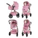 Cosatto Wow 3 in 1 Dolls Pram and Car Seat Travel System Bundle, Camille Cosatto Wow 3 in 1 Dolls Pram and Car Seat Travel System Bundle, Camille