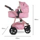 Cosatto Wow 3 in 1 Dolls Pram and Car Seat Travel System Bundle, Camille Cosatto Wow 3 in 1 Dolls Pram and Car Seat Travel System Bundle, Camille