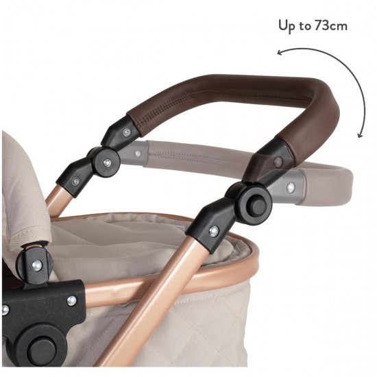 Cosatto Wow 3 in 1 Dolls Pram and Car Seat Travel System Bundle, Whisper Cosatto Wow 3 in 1 Dolls Pram and Car Seat Travel System Bundle, Whisper