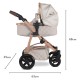 Cosatto Wow 3 in 1 Dolls Pram and Car Seat Travel System Bundle, Whisper Cosatto Wow 3 in 1 Dolls Pram and Car Seat Travel System Bundle, Whisper