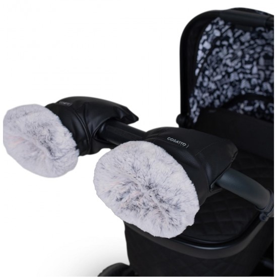 Cosatto Ultimate Heated Rechargable Snuggle Pram Mitts, Black
