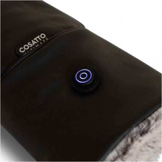 Cosatto Ultimate Heated Rechargable Snuggle Pram Mitts, Black