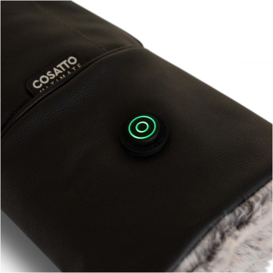 Cosatto Ultimate Heated Rechargable Snuggle Pram Mitts, Black