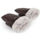 Cosatto Ultimate Heated Rechargable Snuggle Pram Mitts, Brown