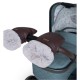 Cosatto Ultimate Heated Rechargable Snuggle Pram Mitts, Brown