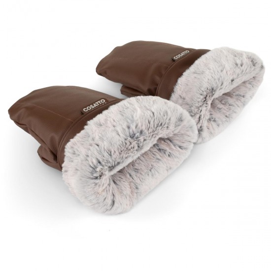 Cosatto Ultimate Heated Rechargable Snuggle Pram Mitts, Tan
