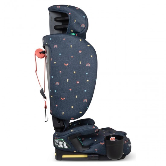 Cosatto On The Go i-Size Travel Car Seat with Carry Bag, Doodle Days