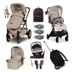 Cosatto Wow 3 Rotating Everything Summer Stroller Bundle, Whisper