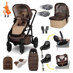 Cosatto Wow 3 All Stage Family Rotate & Recline 2 Base Bundle, Foxford Hall