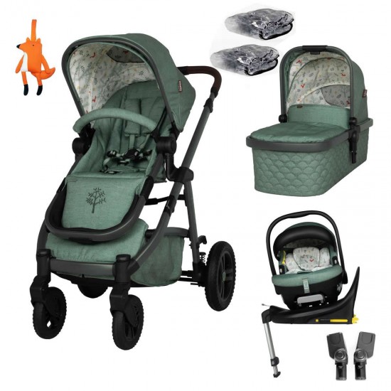 Cosatto Wow 3 Rotate Car Seat Bundle, Meadow