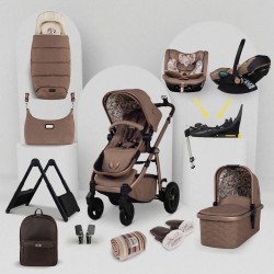 Cosatto Wow 3 Special Edition All Stage Family Rotate & Recline 2 Base Mega Bundle, Tiger Tale