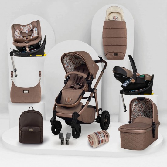 Cosatto Wow 3 Special Edition All Stage Family Rotate & Recline 2 Base Bundle, Tiger Tale