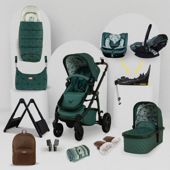 Cosatto Wow 3 Special Edition All Stage Family Rotate & Recline 2 Base Mega Bundle, Wildwood