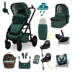 Cosatto Wow 3 Special Edition All Stage Family Rotate & Recline 2 Base Bundle, Wildwood