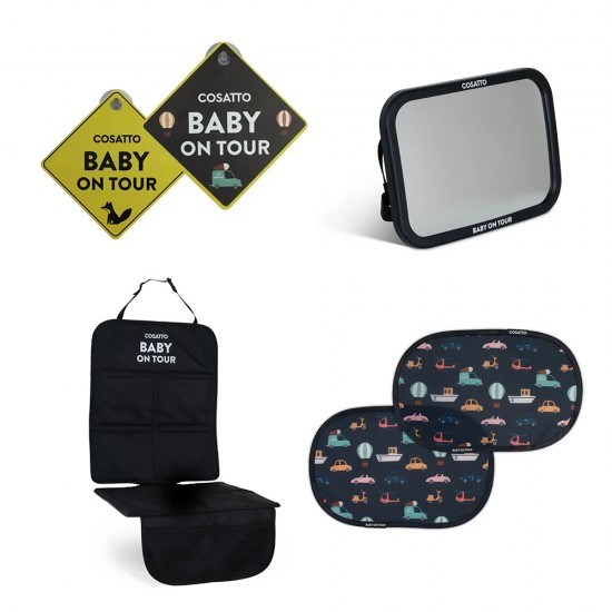 Cosatto All in All Ultra Rotate i-Size Car Seat, Whisper + FOC Car Seat Accessory Pack