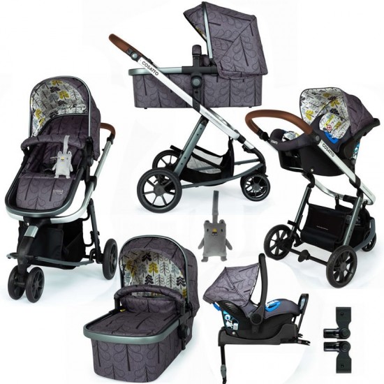 Cosatto Giggle 3, 3 in 1 Travel System Bundle + Isofix Base, Fika Forest