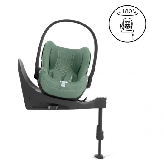 Cybex Priam + Carrycot + Cloud T Plus Isofix Travel System, Leaf Green