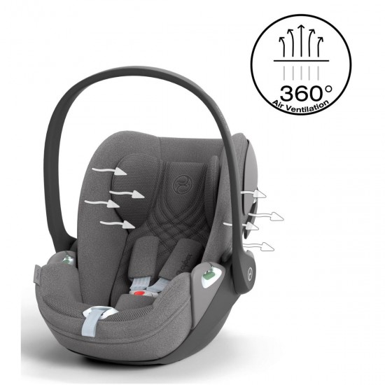 Cybex Priam + Carrycot + Cloud T Isofix Travel System, Mirage Grey