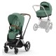 Cybex Priam Pushchair + Lux Carrycot, Leaf Green