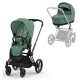 Cybex Priam Pushchair + Lux Carrycot, Leaf Green