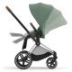 Cybex Priam + Carrycot + Cloud T Plus Isofix Travel System, Leaf Green