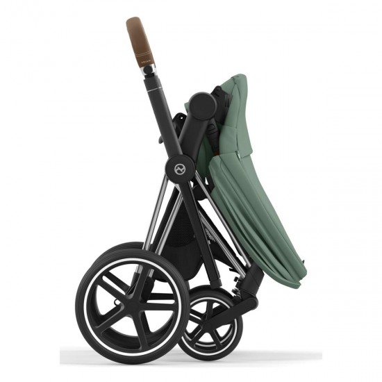 Cybex Priam + Carrycot + Cloud T Plus Isofix Travel System, Leaf Green